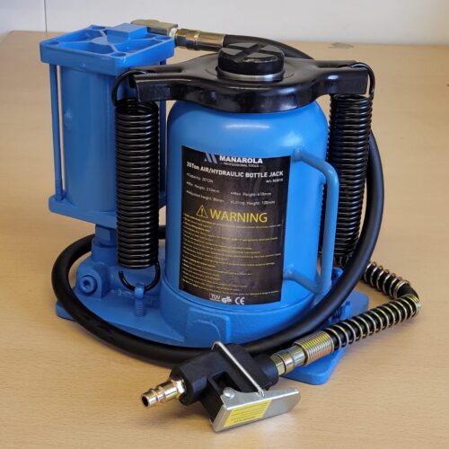 20 Ton Air / Hydraulic Bottle Jack With Wide Base
