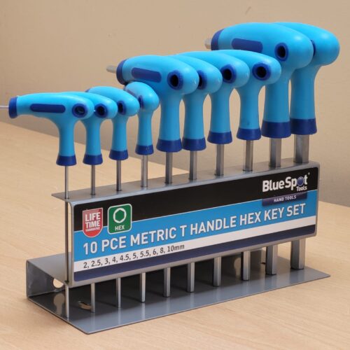 10 pce Metric T Handle Hex Key Set (2-10mm)