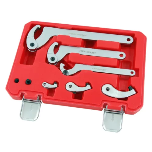 8pc Adjustable Hook & Pin Spanner Wrench Set