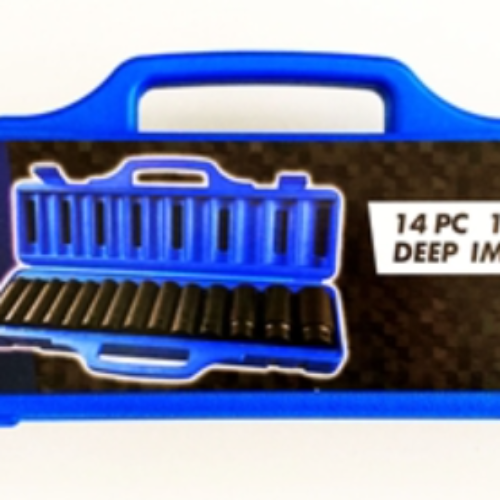 14Pc 1/2″ Drive Deep Impact Socket Set 10 – 32mm