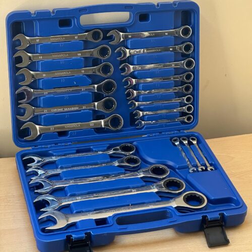22 Piece Combination Ratchet Wrench Spanner Set 6 – 32mm