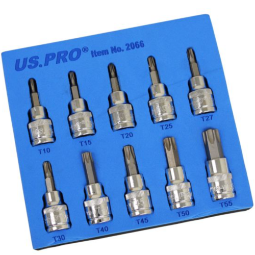 10Pc 3/8″ Dr Star Bit Sockets