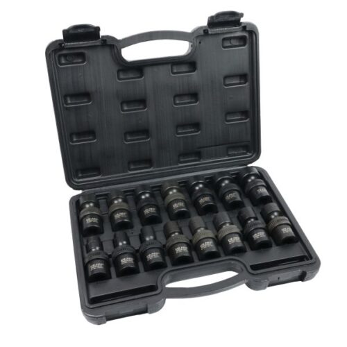 15PC 1/2″ DR SWIVEL IMPACT SHALLOW SOCKETS