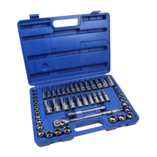 50pc 3/8″ Dr 6pt Socket Set Metric