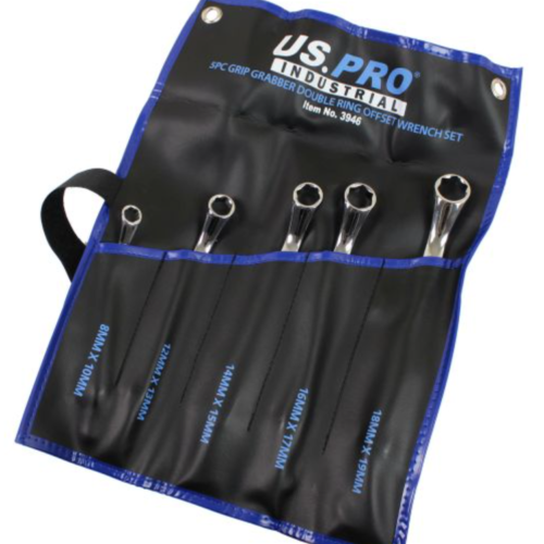 5Pc Grip Grabber Double Ring Offset Wrench Set