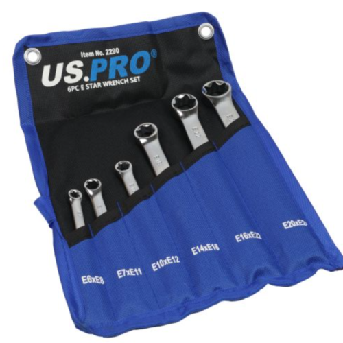 6Pc E Star Wrench Set