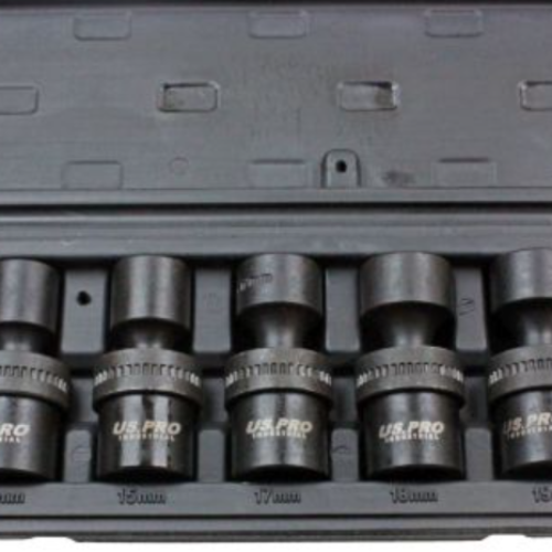 7Pc 1/2″ Dr Swivel Impact Shallow Sockets