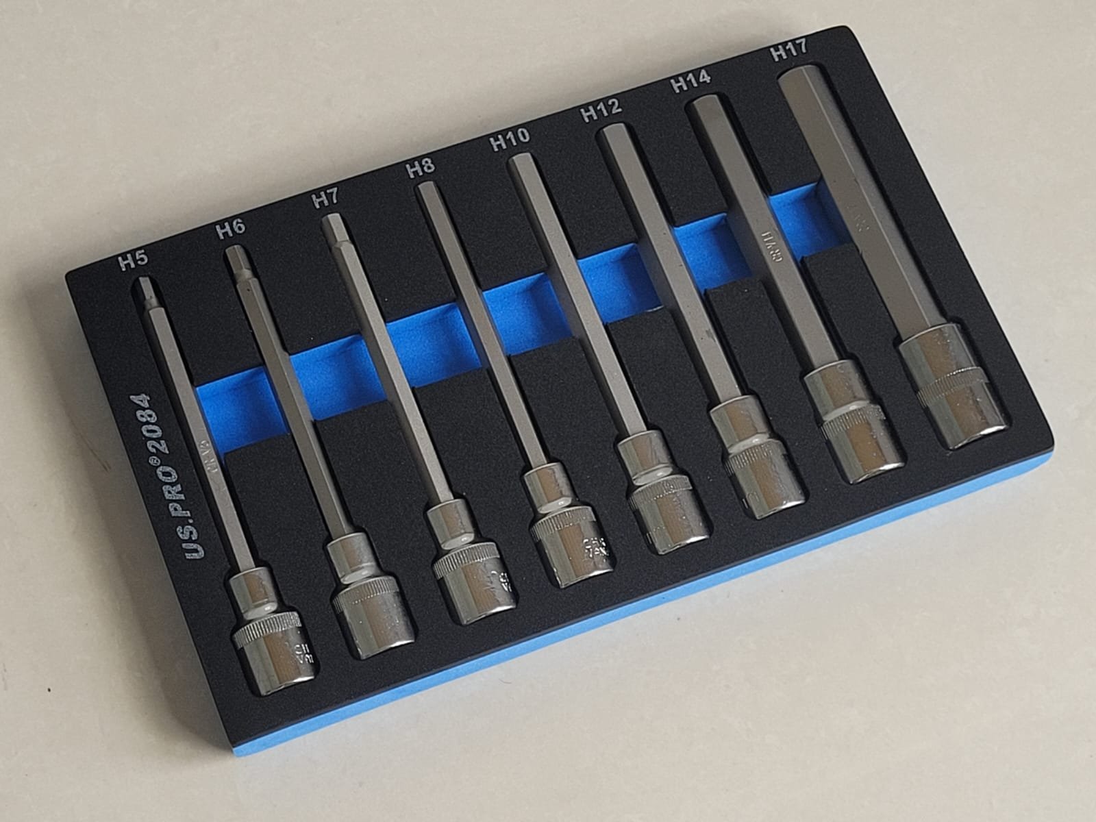 8 Piece 1 2 Drive 140mm Long Hex Bit Socket Set 5mm 17mm IRISH TOOLS SHOP