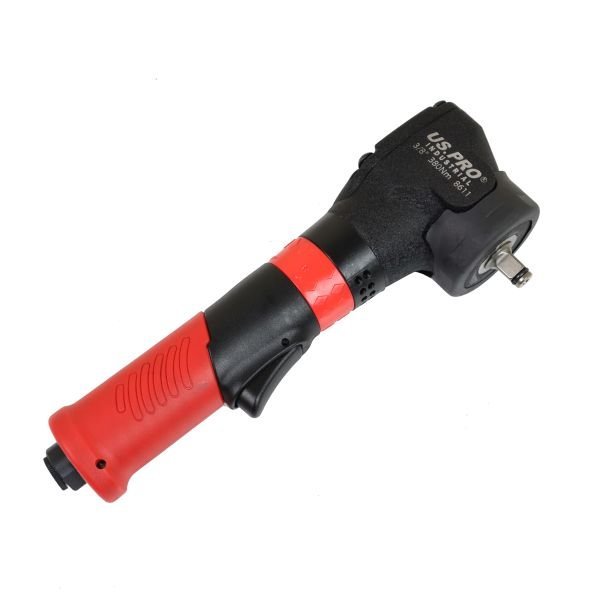 US PRO 3/8" Drive Air Angle Impact Wrench 380NM Suits Deep Working Area