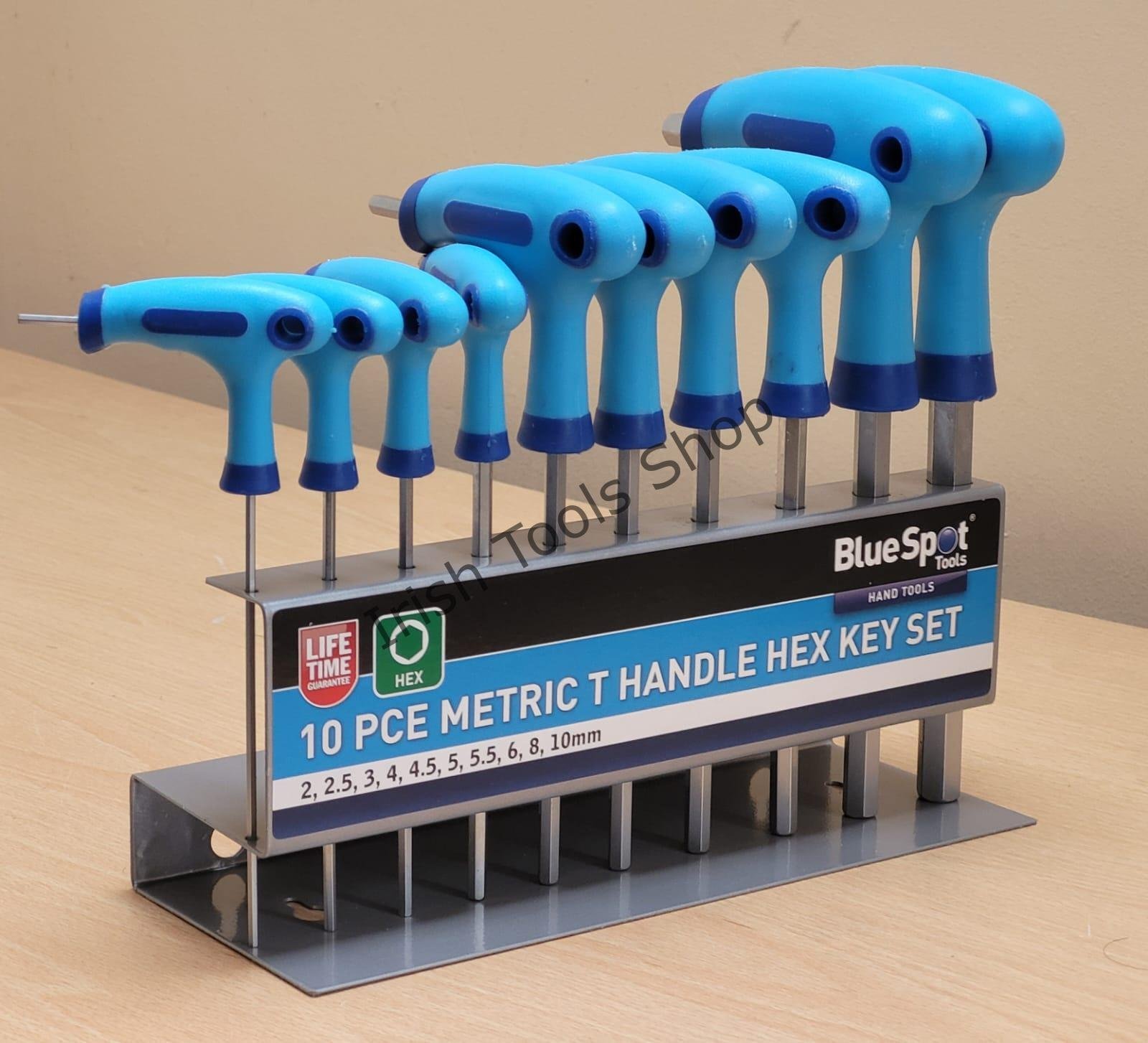 10 pce Metric T Handle Hex Key Set (2-10mm)