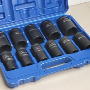 11 Piece 3/4" Drive 6 Point Metric Deep Impact Sockets 17-34mm
