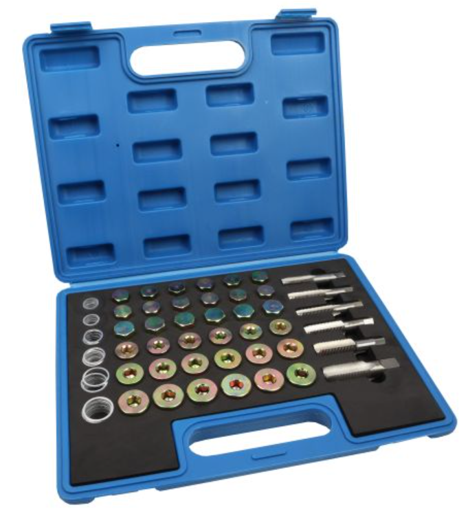 US PRO 114 Piece Thread Repair / Oil Drain Repair Kit