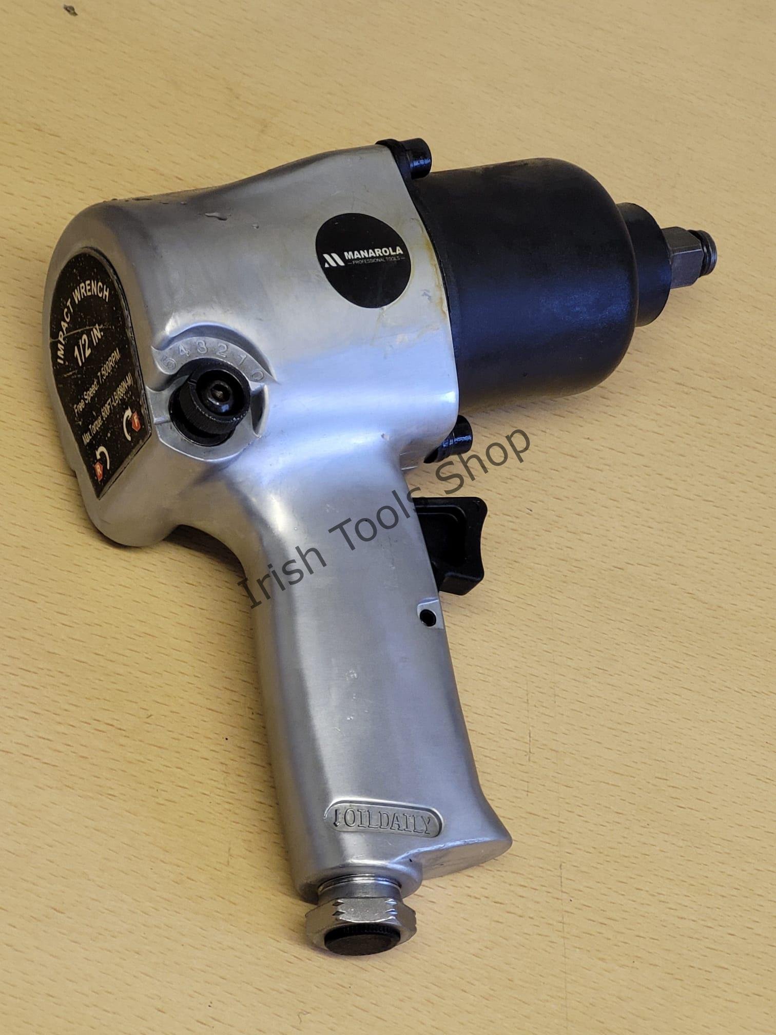 1/2"Dr. Air Impact Wrench | Twin Hammer | 90PSI | Air Inlet 14"