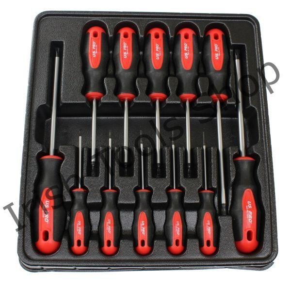 US PRO 12PC TORX SCREWDRIVER SET