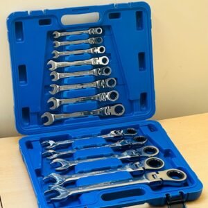 13 Piece 72 Teeth Flexible Ratchet Wrench Spanner Set 8 - 32mm