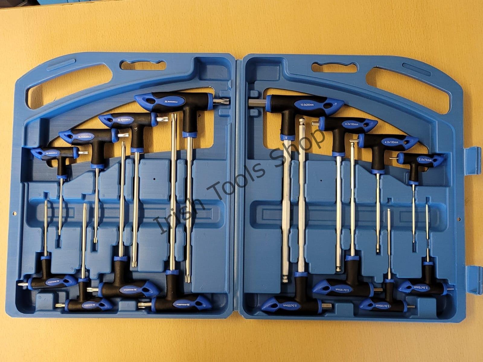 16PCS T-Handle Ball End Hex & Torx Key Set | Dual Ended