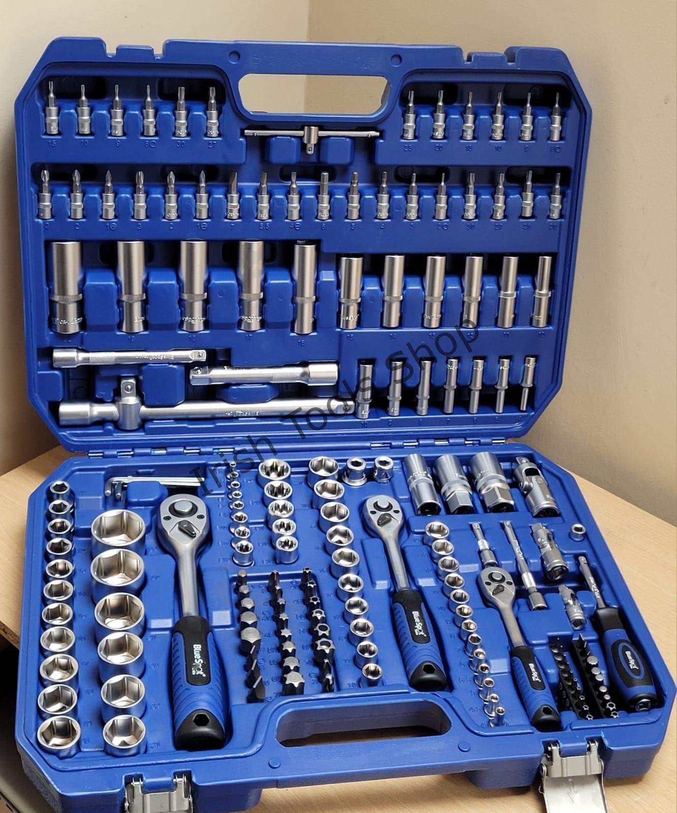 171 pce Metric 1/4", 3/8" & 1/2" Socket Set (1/4" 4-14mm) (3/8" 10-19mm) (1/2" 10-32mm)