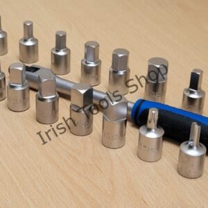 20 Pcs 3/8" Drive Drain Plug Key Set