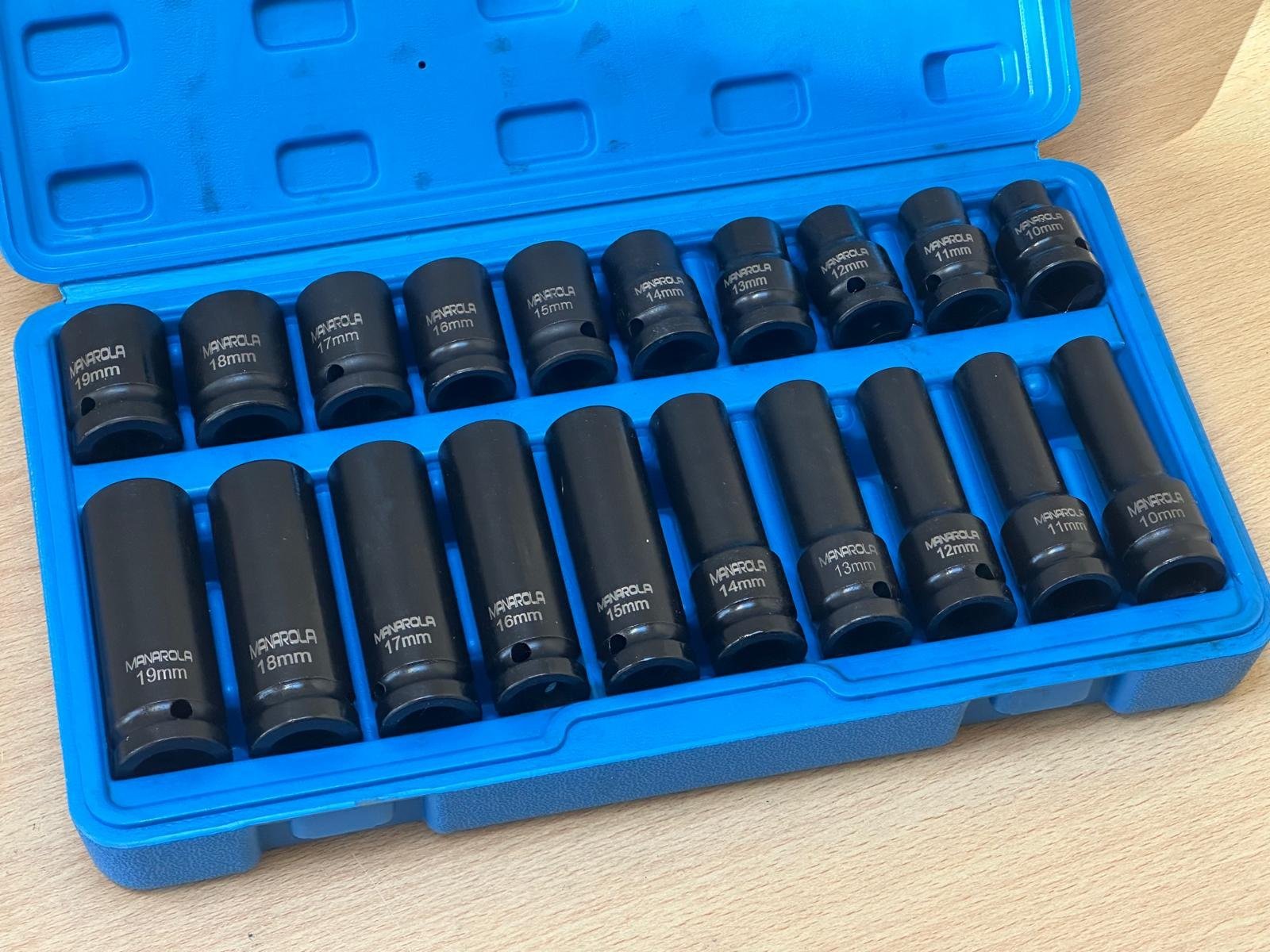 21 Piece Long & Short Impact Socket Set 10 - 19mm