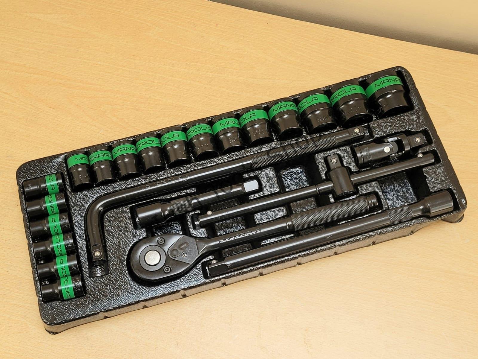 24 Piece 1/2" Drive Impact Socket Set
