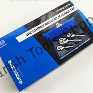 3Pc Pro Stubby Ratchet Handle Set