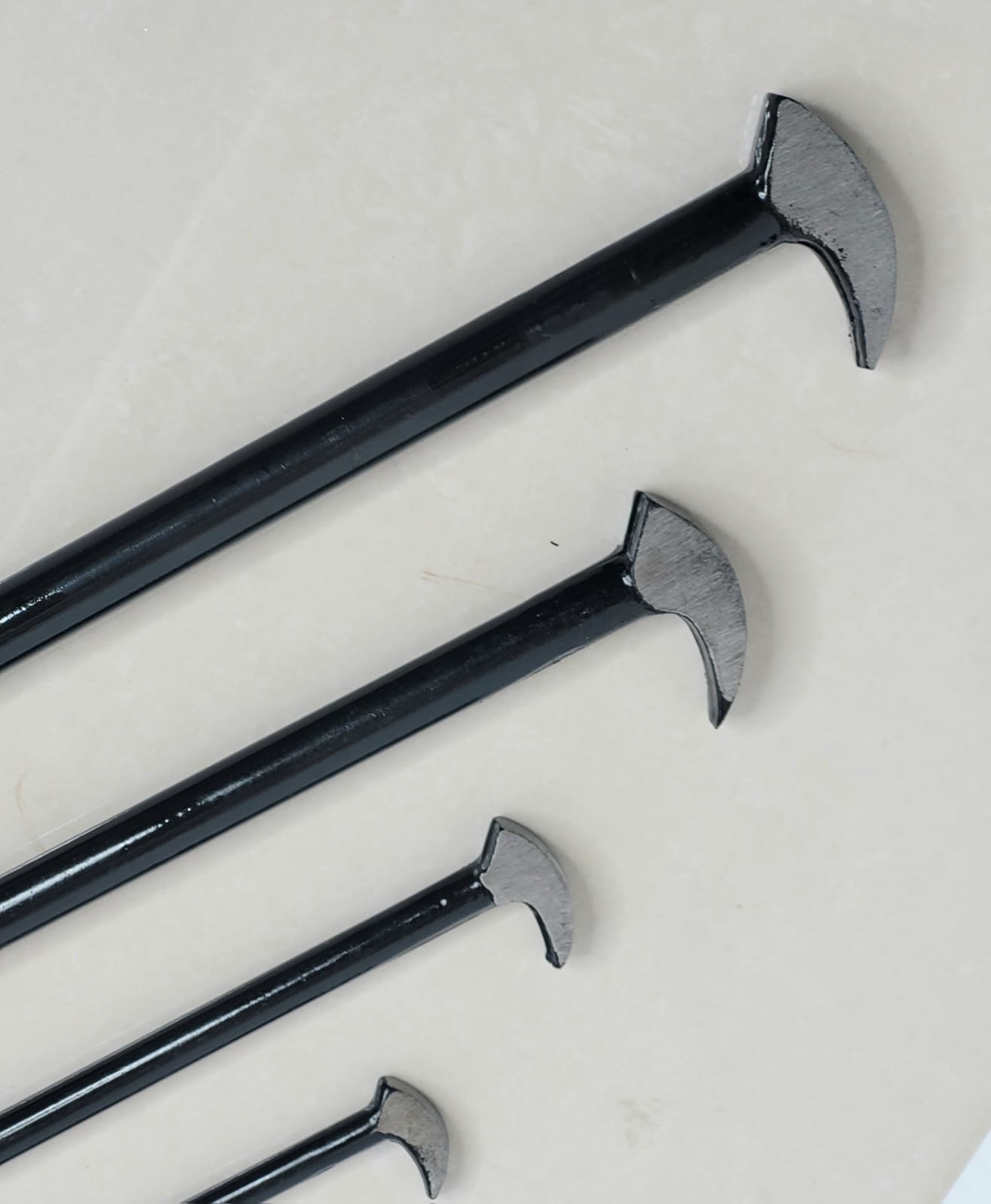 US PRO 4 Piece Heel & Toe Pry Bar Set For Levering, Aligning & Prying