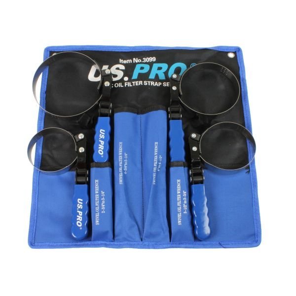 US PRO 4 Piece Oil Filter Strap Set