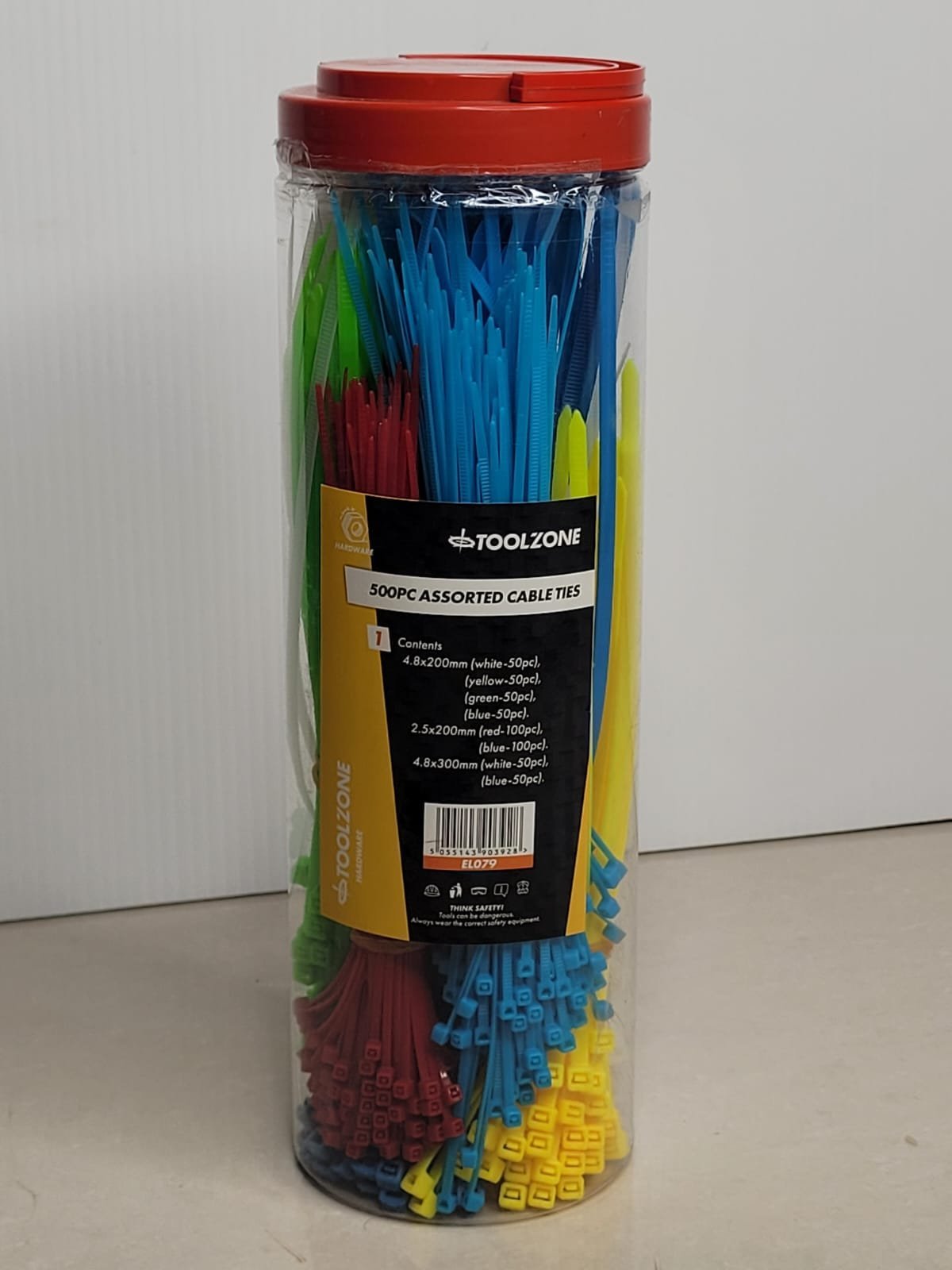 500Pc Mixed Large Cable Ties