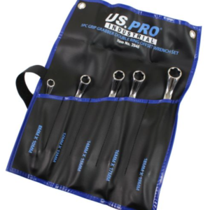 US PRO 5 Piece Grip Grabber Double Ring Offset Wrench / Spanner Set