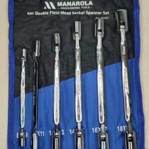6 Piece Double Flexi-Head Socket Spanner set