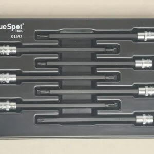7 Piece 1/4" Drive Extra Long Impact Torx Bit Sockets | T10, T15, T20, T25, T30, T40