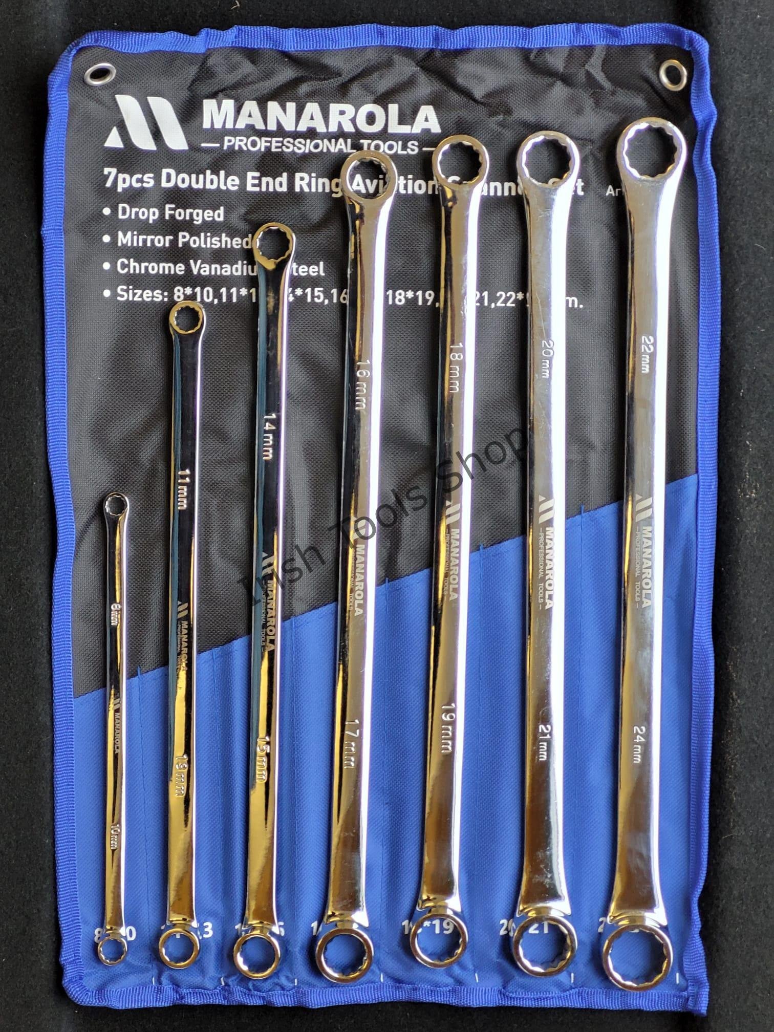 7PCS Double End Ring Aviation Spanner Set