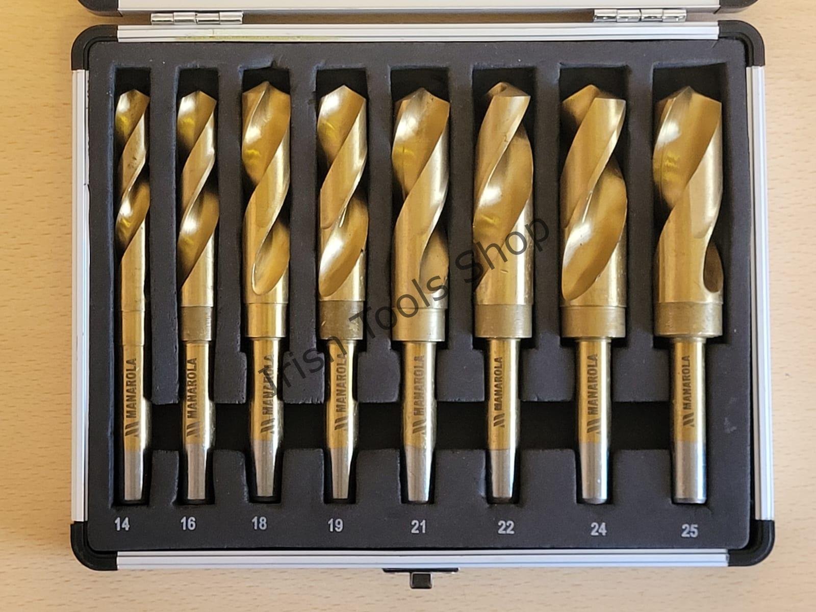 8pc 1/2" Titanium Blacksmiths Drill Bit Set