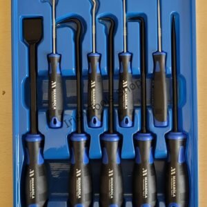 Professional 9 Pcs Scraper Pick & Hook Set | Gasket Scraper& Podger | Degree, Bent & Curved Hooks |