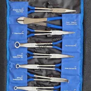 9PCS 11" Long Needle Nose Plier Set