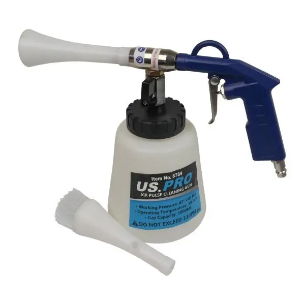 US PRO Aluminium Air Pulse Cleaning Gun Suits For Upholstery & Air Conditioning