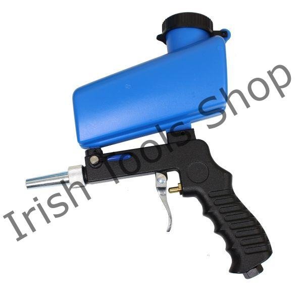 Air Powered Sandblasting Gun - Adjustable Flow Rate - Ideal For Rust & Paint Removal 90Psi 7CFM