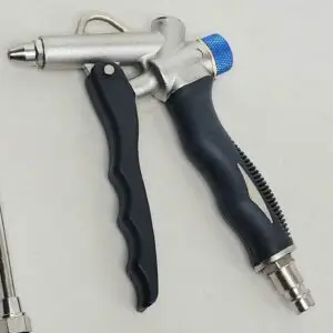 US PRO Air Powered Dust Gun With Turbo Nozzle & Non Slip Handle | Flow Control & Twin Air Inlets | 120mm Nozzle