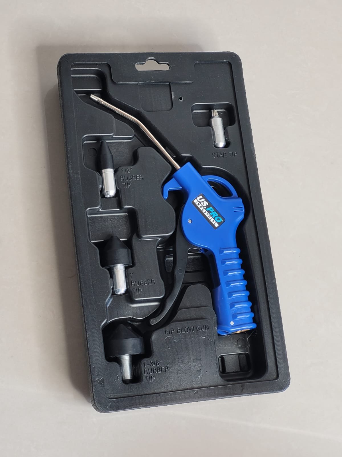 US PRO Air dust gun Kit With Interchangeable 4" Nozzles | Ergonomic Design