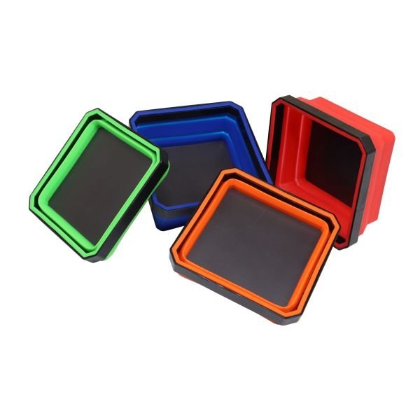 US PRO Collapsible Coloured Magnetic Parts Tray - Set Of 4