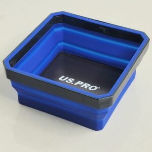 US PRO Collapsible Blue Magnetic Parts Tray | Oil Resistant