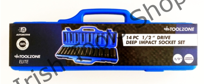 14Pc 1/2" Drive Deep Impact Socket Set 10 - 32mm