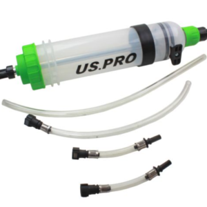 US PRO Fuel Retriever Syringe 1.5 Litre With Connectors For PSA, Vauxhall/Opel Vehicles & Two Universal Connectors For Older Cars