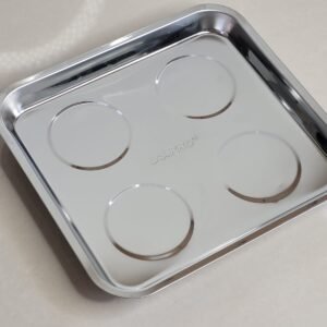 US PRO Magnetic Stainless Steel Parts Tray | Powered By 4 Strong Magnets