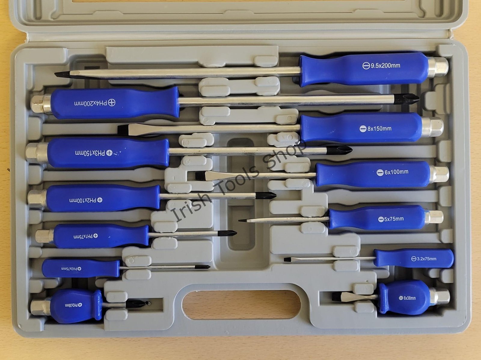 12PCS Heavy Duty Pound Through Screwdriver Set