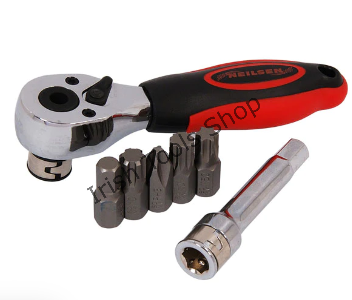 27 Piece Hex, Spline & Star Bit Socket Set With Ratchet & Extension Bar