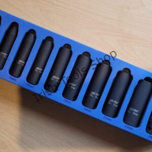 10Pc 1/2" Drive Deep Metric Impact Socket Set 10 - 24mm