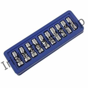 US PRO 10 Piece 3/8" Drive 12 Point Flexible Metric Socket Set