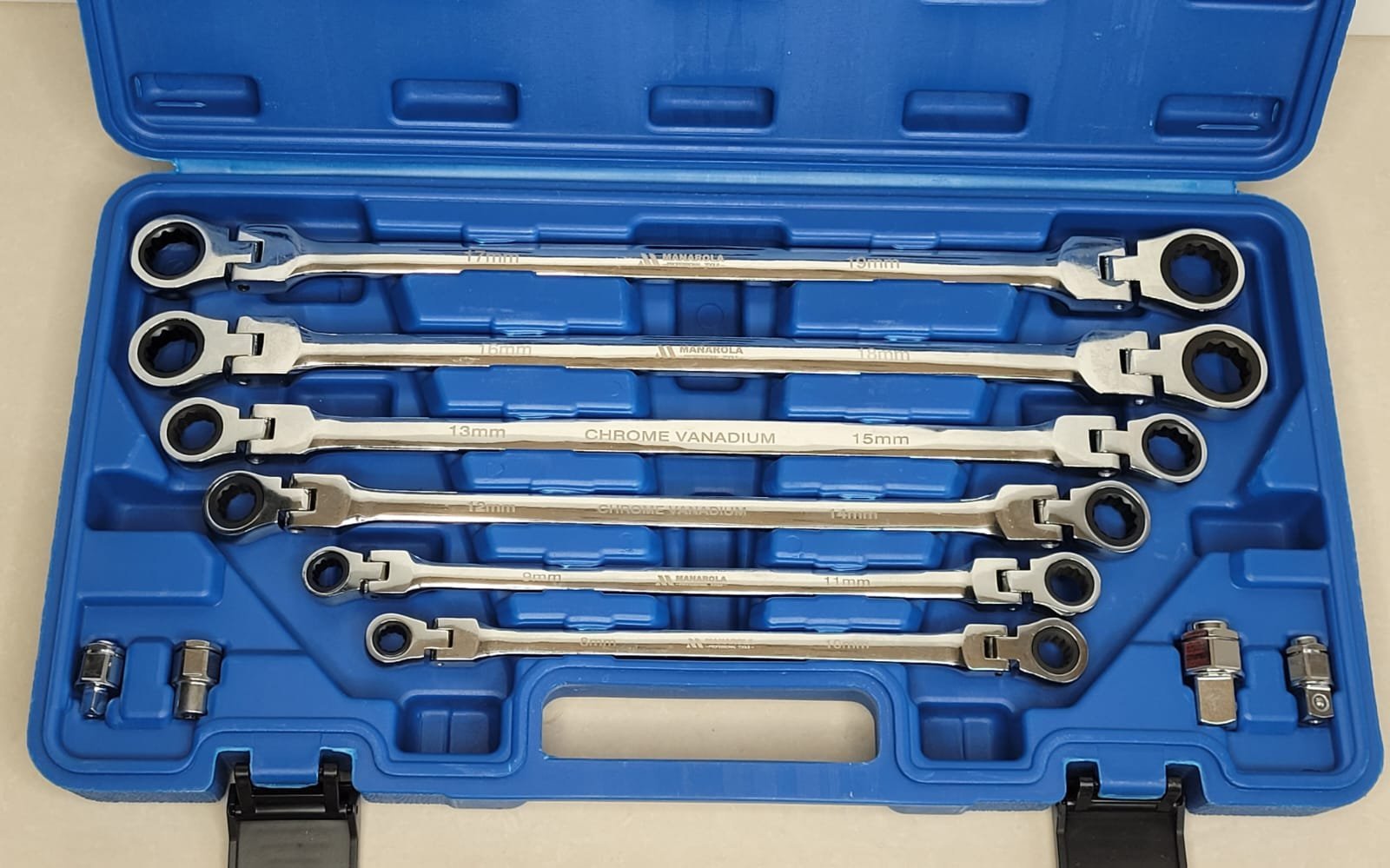 10 Piece Double Head Flexible Gear Wrench Set
