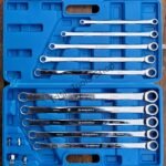 10PCS Extra Long Double Ring Ratchet Spanner